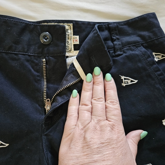 Teenie Weenie Navy Blue Embroidered Women's Shorts Size FM - Picture 4 of 12